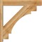 Ekena Millwork Merced Block Rough Sawn Outlooker, Western Red Cedar, 6"W x 32"D x 32"H OUT06X32X32MRC05RWR - alternate 3